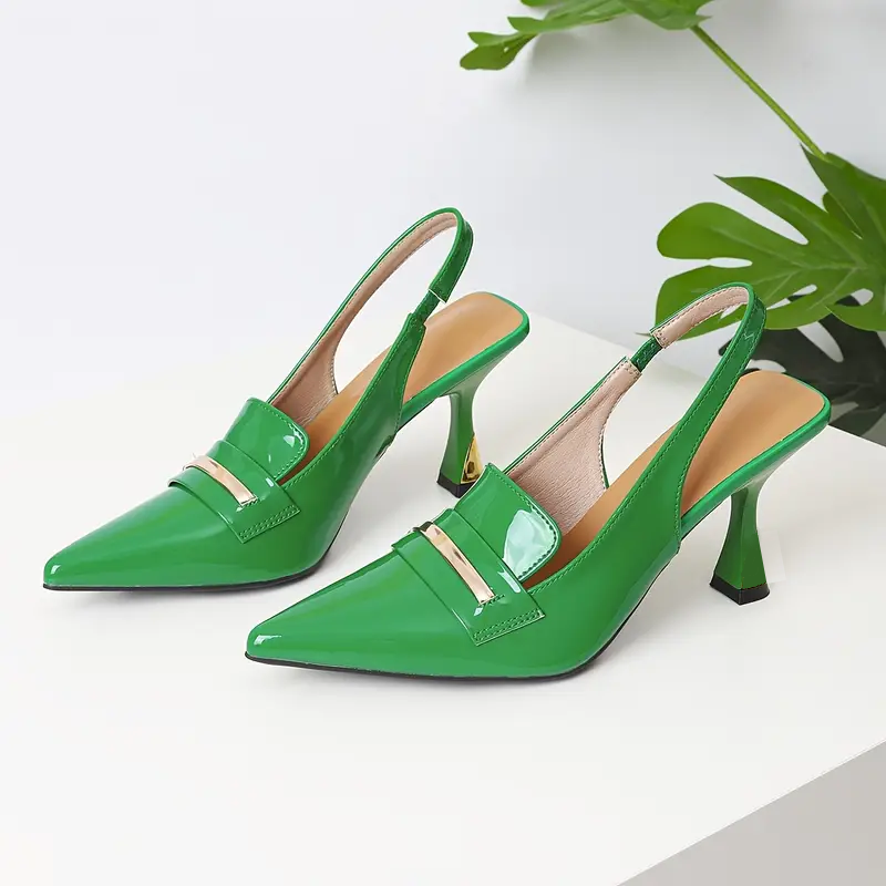 👠 Modernos zapatos stilettos slingback. horma ergonómica para máxima comodidad. Estilo y confort con sofisticación de la moda francesa.