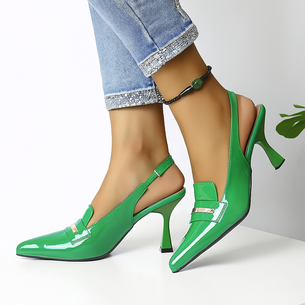 👠 Modernos zapatos stilettos slingback. horma ergonómica para máxima comodidad. Estilo y confort con sofisticación de la moda francesa.